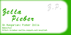 zella pieber business card